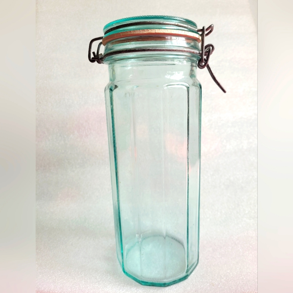 Vintage Italian Glass Food Storage Container